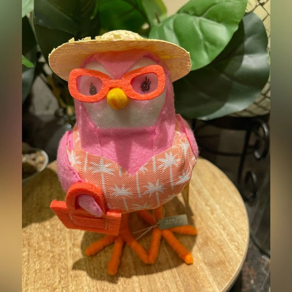 Target Sun Squad Summer Pink Fabric Beach Bird NWT